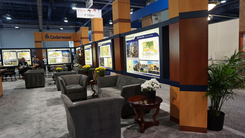 convention rental furniture for Cedarwood booth