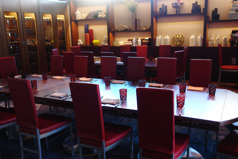 seating and furniture at Giada's restaurant Caesar's Palace Las Vegas