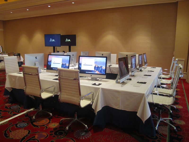 Classroom furniture rental for London International Awards in Las Vegas