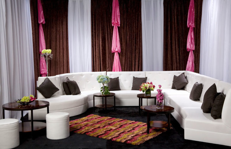 playful rental seating and furniture at commercial rental space