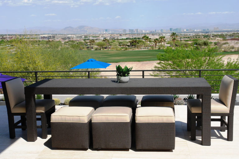 beautiful customized furniture and seating for a Las Vegas residence