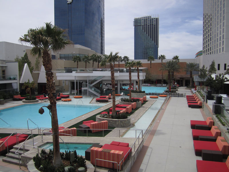 custom outdoor furnishings for Palms Las Vegas pool and dayclub
