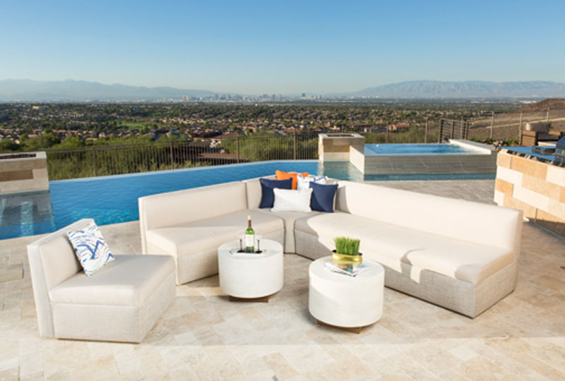 luxurious custom outdoor furniture collection for residential or commercial use