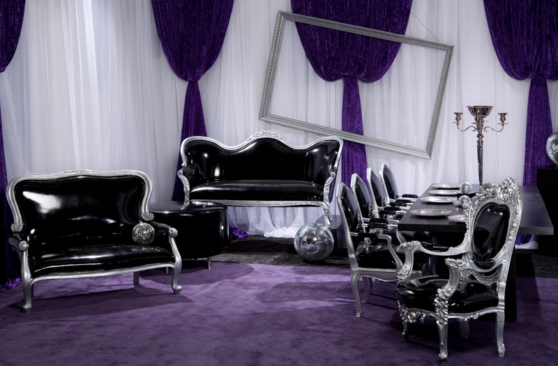 lavish rental furniture for parties displayed at Las Vegas Convention