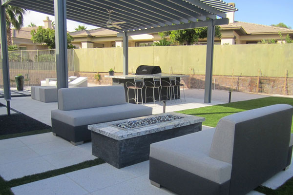 photo of furniture for Graham Marketing Group outdoor entertainment area