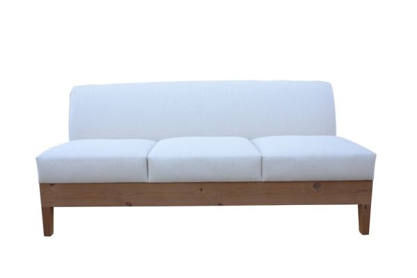 Wood Base Armless Sofa