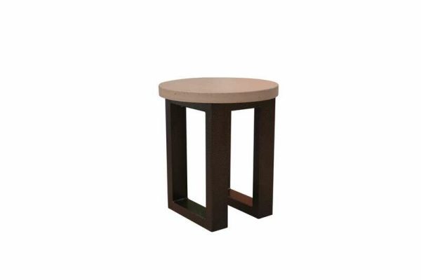 Concrete & Metal Accent Table