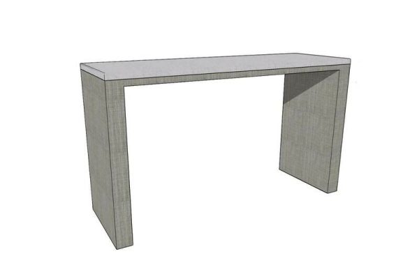 Resort Style 6′ Concrete Bar Height Table