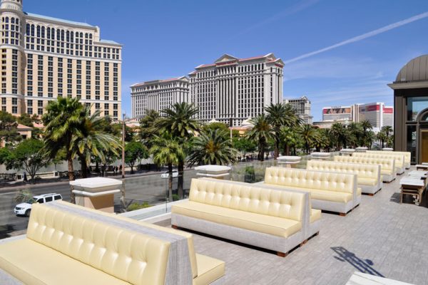 rooftop seating at nightclub at Paris Las Vegas