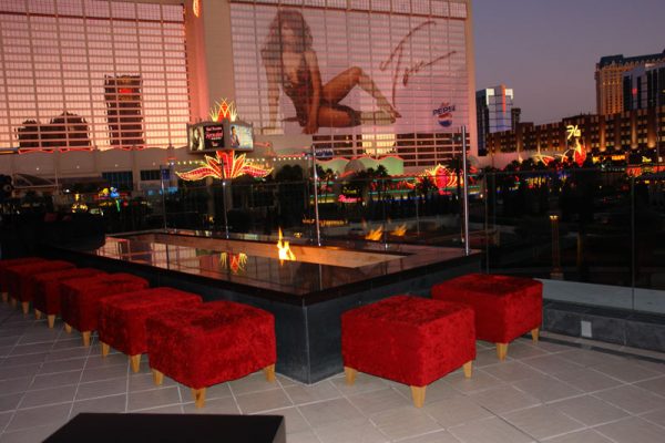 dramatic rental seating furniture for Pure nightclub at Caesars Palace Las Vegas